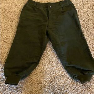 Bonart green hunting pants breeches 26 kids youth boys girl